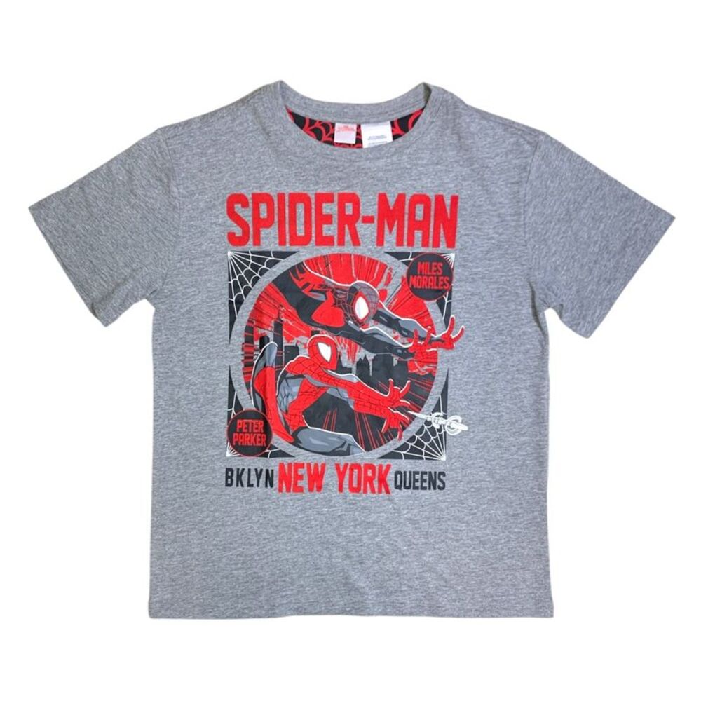 Grey Heather - Licensed Character Boys Tee, Cotton/Polyester Blend, Retro Design